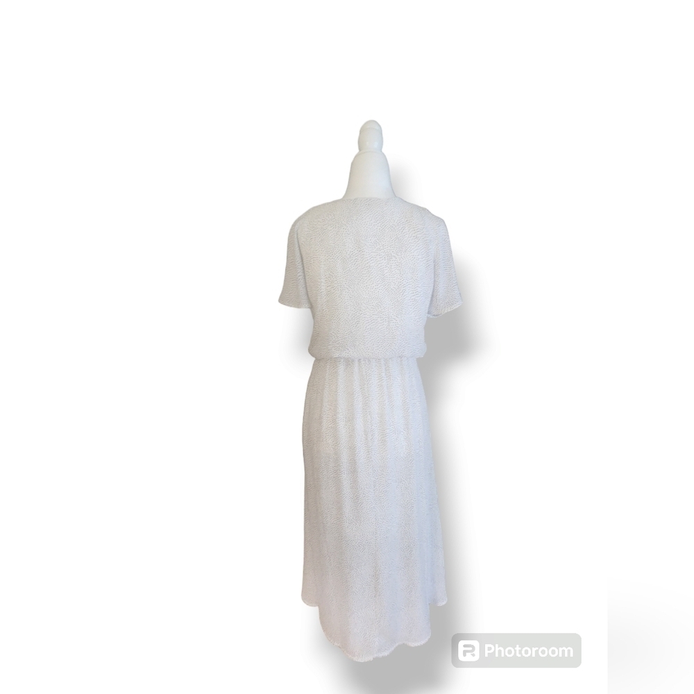 Black and White Polka-Dot Faux Wrap Dress Sienna Sky Maxi Dress Size Sma… - Picture 2 of 9